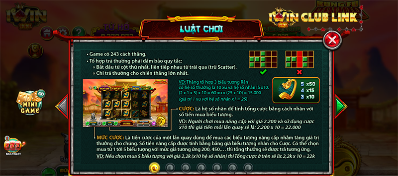 luật chơi kung fu panda iwin club